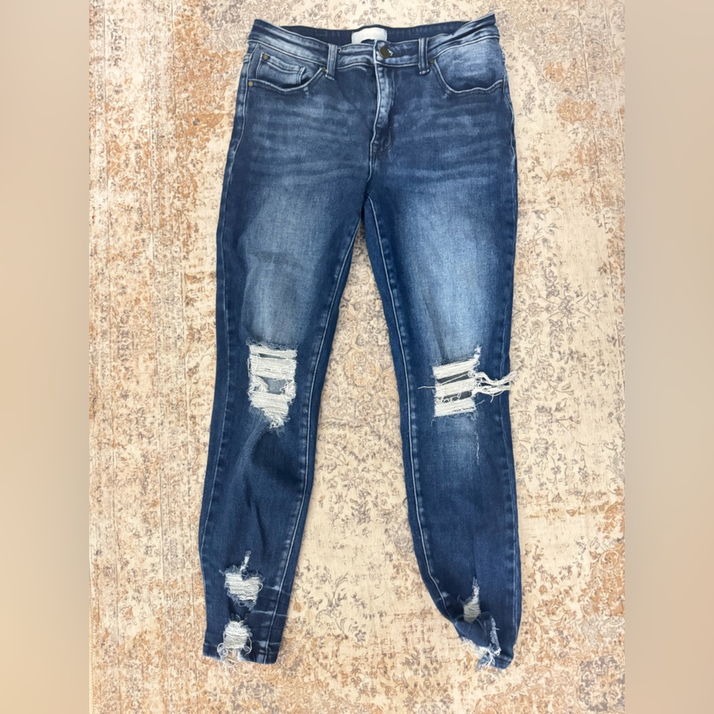 Petra Fashions Ripped Indigo Skinny Jeans